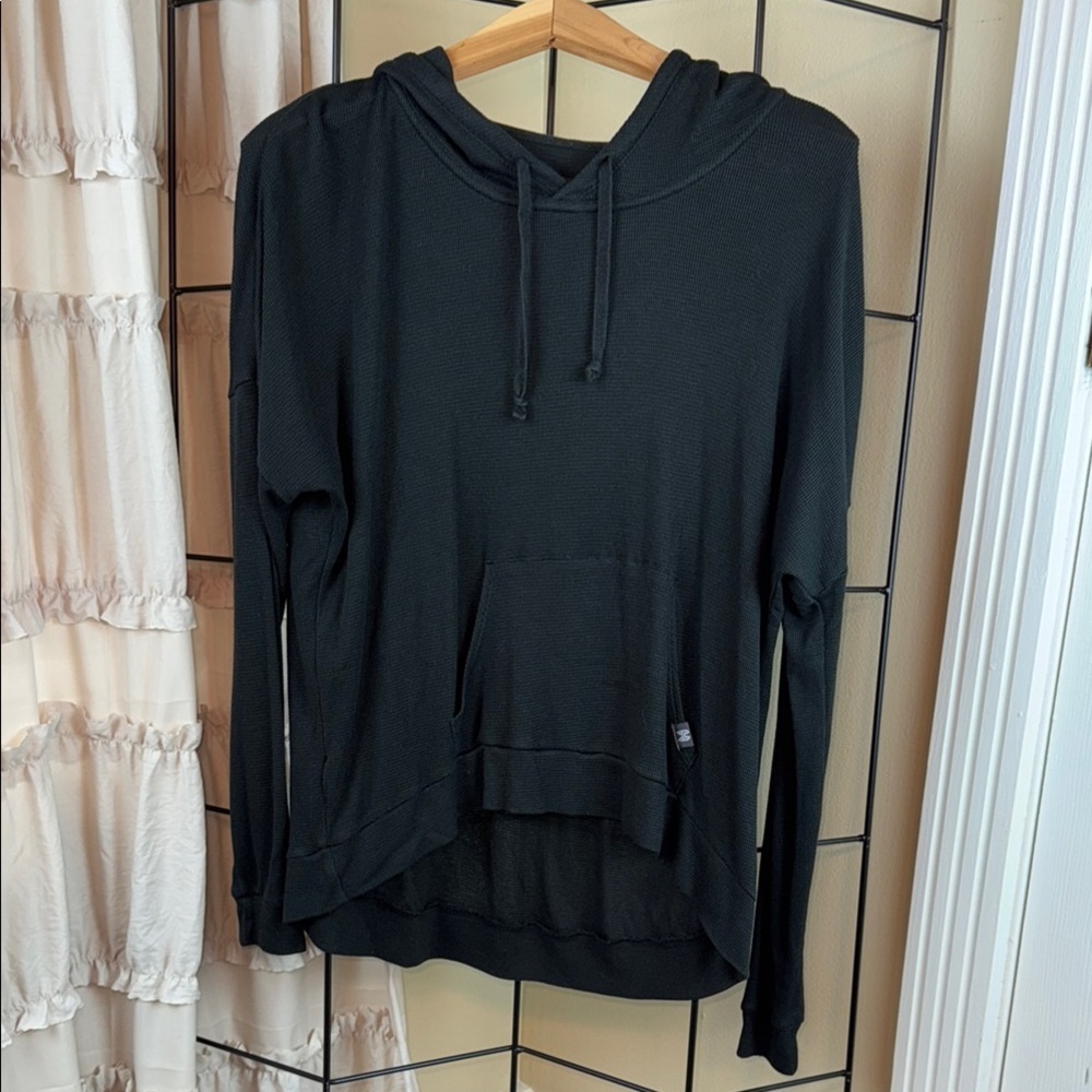 Victoria's Secret Black High Low Relaxed Hoodie